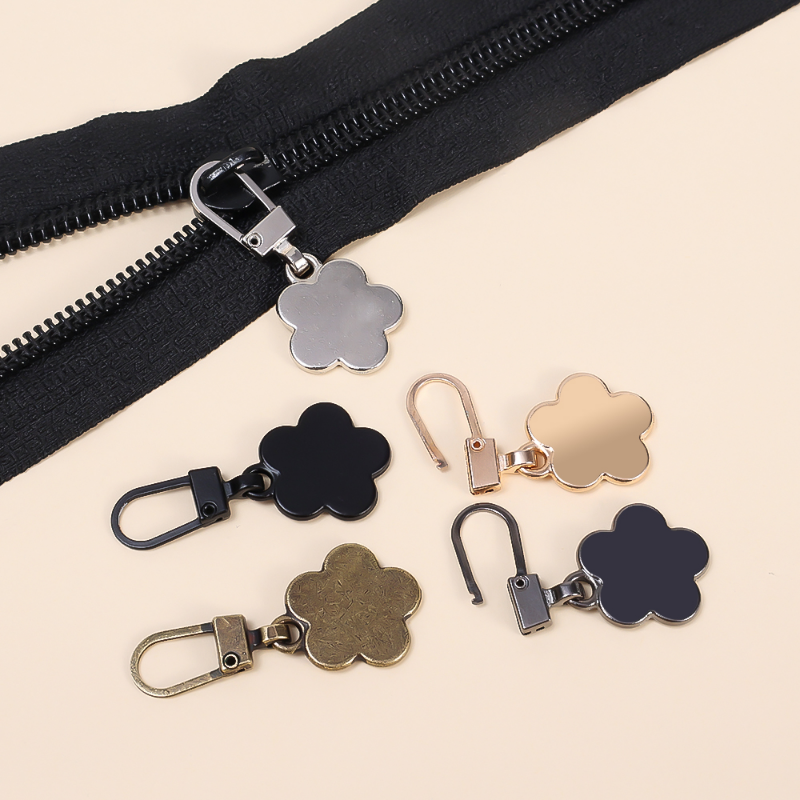 10pcs Metal Detachable Zipper Pendant Case Bag Clothes Universal Repair Replace Eyelet High Quality Zipper Head Accessories