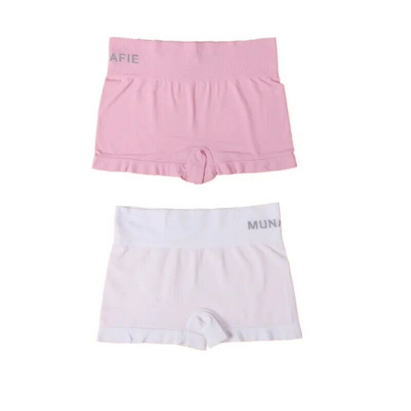 2 pezzi Set pantaloni corti di sicurezza per le donne estate sottile alta elastico senza cuciture pantaloni corti sicuri Boxer sotto pantaloncini pantaloncini da donna