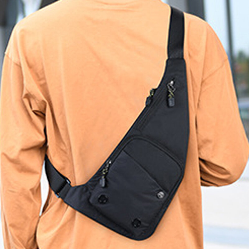 Men‘s New Trendy Casual Shoulder Bag Leisure Travel Sports Outdoor Pack Messenger Crossbody Sling Chest Bag Pack For Male Female