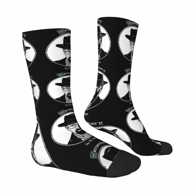 Heisenberg-Breaking Bad Chaussettes d'hiver unisexes, Chaussettes Happy Outdoor, Style Street