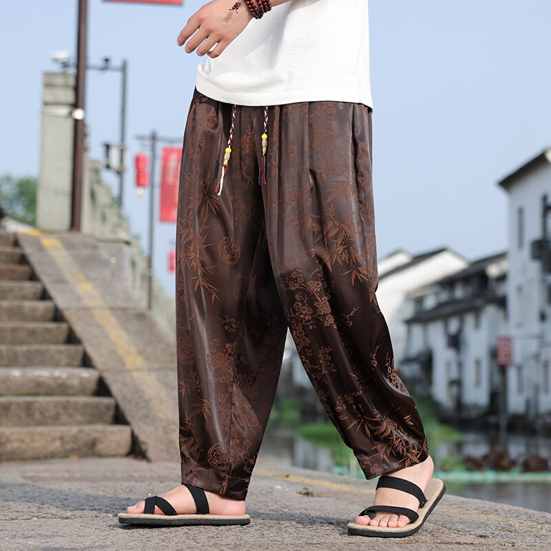 Spodnie haremki męskie mężczyźni z szerokimi nogawkami spodnie do joggingu w stylu Harajuku spodnie dresowe męskie wiosna lato spodnie typu Casual duży rozmiar 5XL