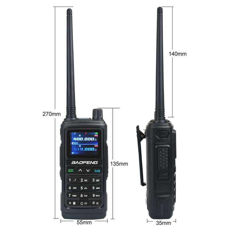 BAOFENG-walkie-talkie UV-17Pro con GPS, Radio de copia inalámbrica, seis bandas, recibe tri-bandas de transmisión, impermeable, NoAA, FM, Freq