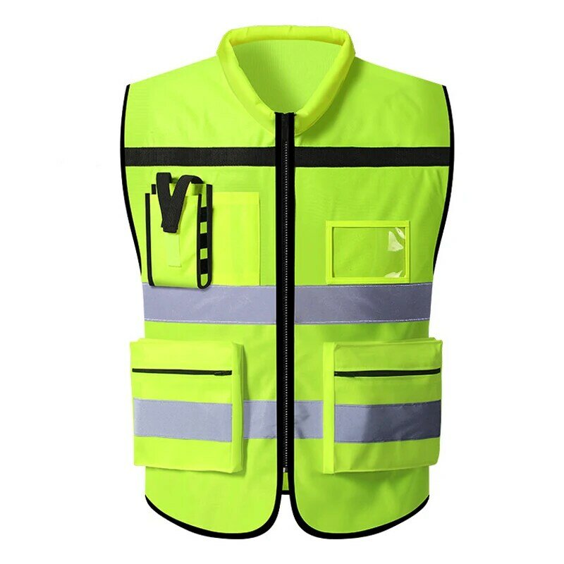 Outdoor Work Reflective Safety Jacket, Colete Desportivo, Equitação de Motocicleta, Corrida, Pesca, Patrulha do Saneamento, Vestuário de Alta Visibilidade