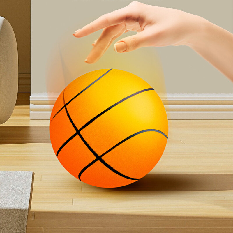 Rebond de basket-ball intérieur élastique et amusant pour tous les âges, poignée en PU sûre, basket-ball silencieux