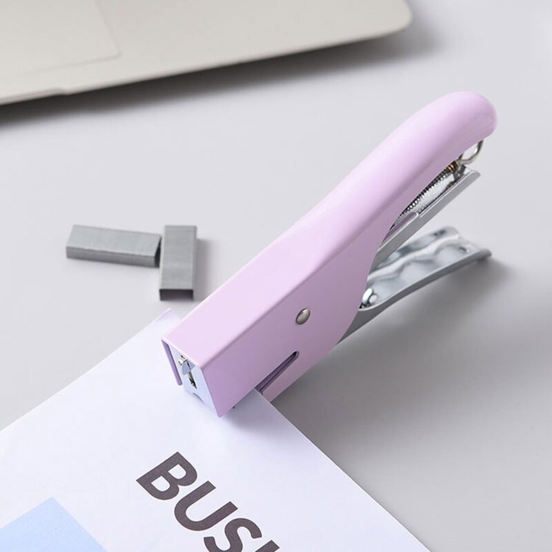 Handy Metal Stapler Professional Packaging Plier Stapler Office Desktop Stapler 25 Sheets Capacity for Student Teacher