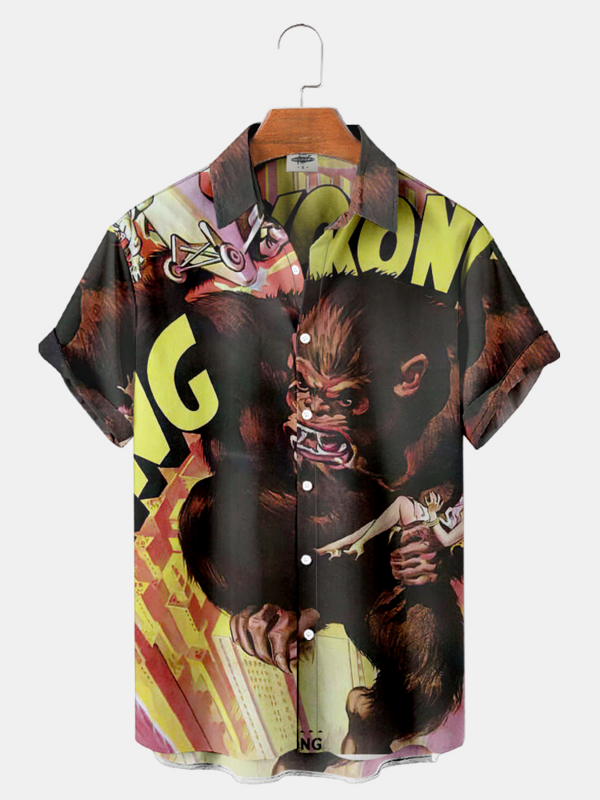 Y2K одежда, забавные мужские рубашки, Гавайский стиль Харадзюку, 3D печать, оверсайз, импортная-Китай, Мужская камиза с цветами