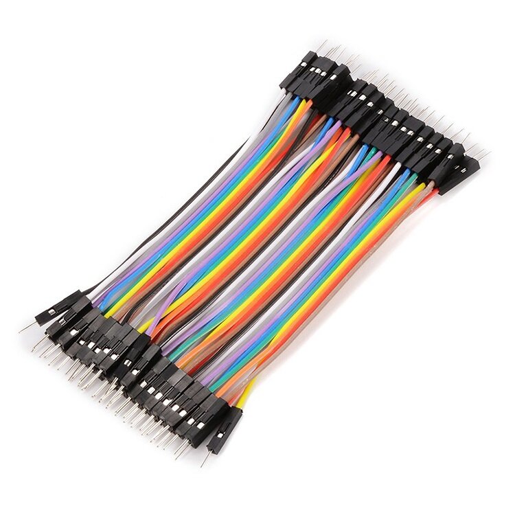 40PCS 10CM 2.54MM Row Male to Male Dupont Cable Breadboard Jumper Wire For arduino