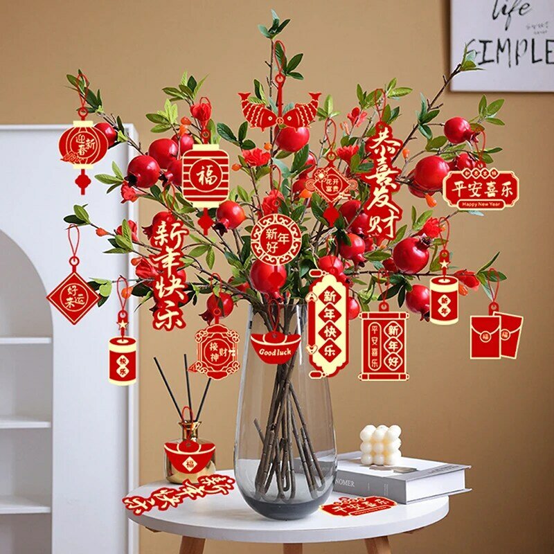 Весенний праздничный подвесной кулон китайские новогодние подвесные украшения китайское Новогоднее украшение свадебная комната Рождество