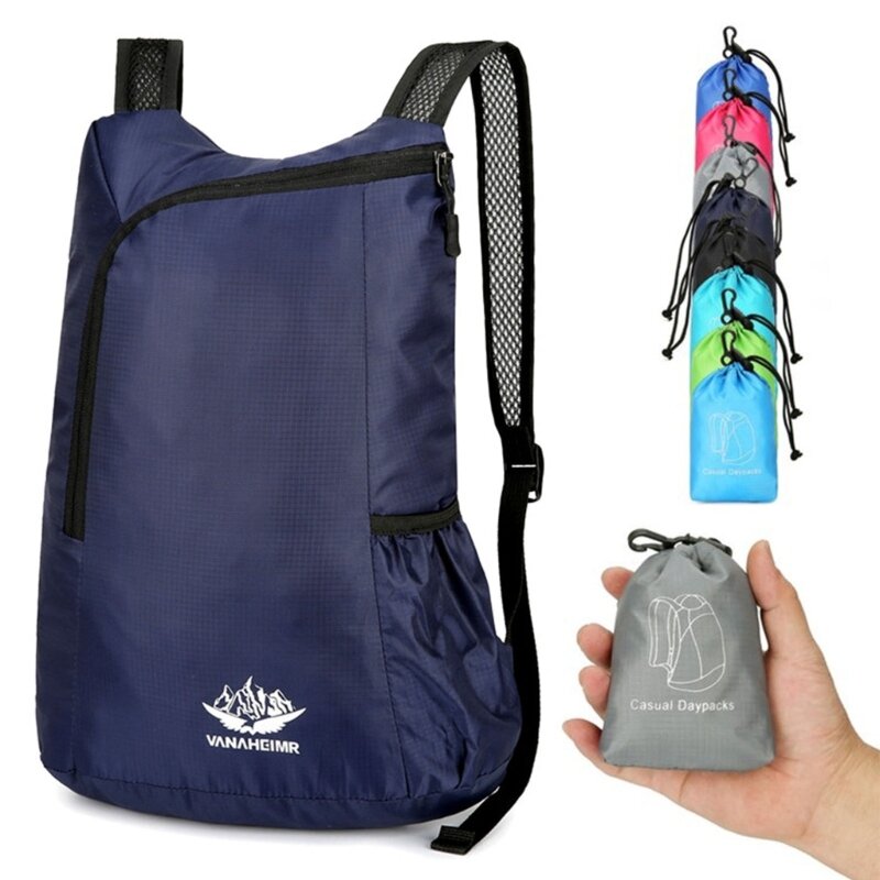 Reise-Tagesrucksack, ultraleichter, verstaubarer Rucksack, Wander-Tagesrucksack, wasserfeste Tasche für Outdoor-Klettern,