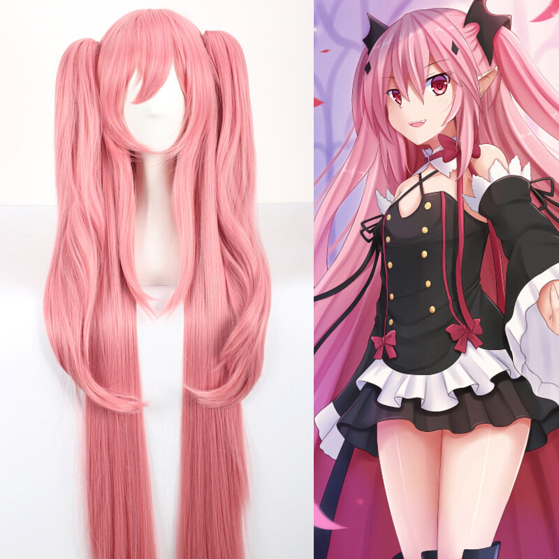 Pink Anime Wigs for Women Long Simulate Hair Japanese Anime Role Periwig Cartoon Cosplay Accessories Cos Wigs Halloween Props