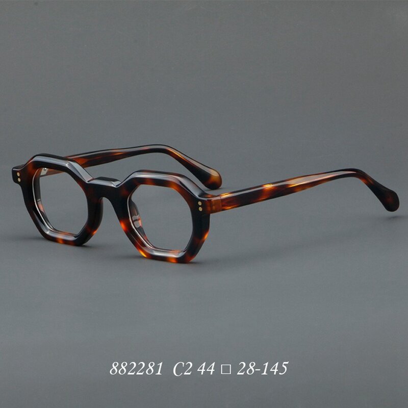 Montatura per occhiali da uomo donna occhiali stile Anti-luce blu lenti trasparenti Designer di marca occhiali da vista Vintage con montatura in acetato femminile