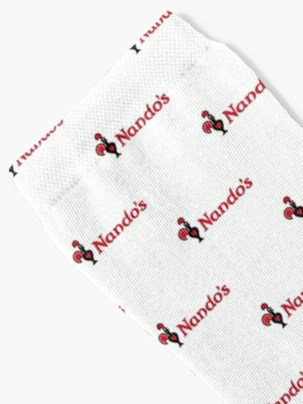 Meias estéticas de logotipo do restaurante Nando para homens e mulheres, meias esportivas fofas, romance