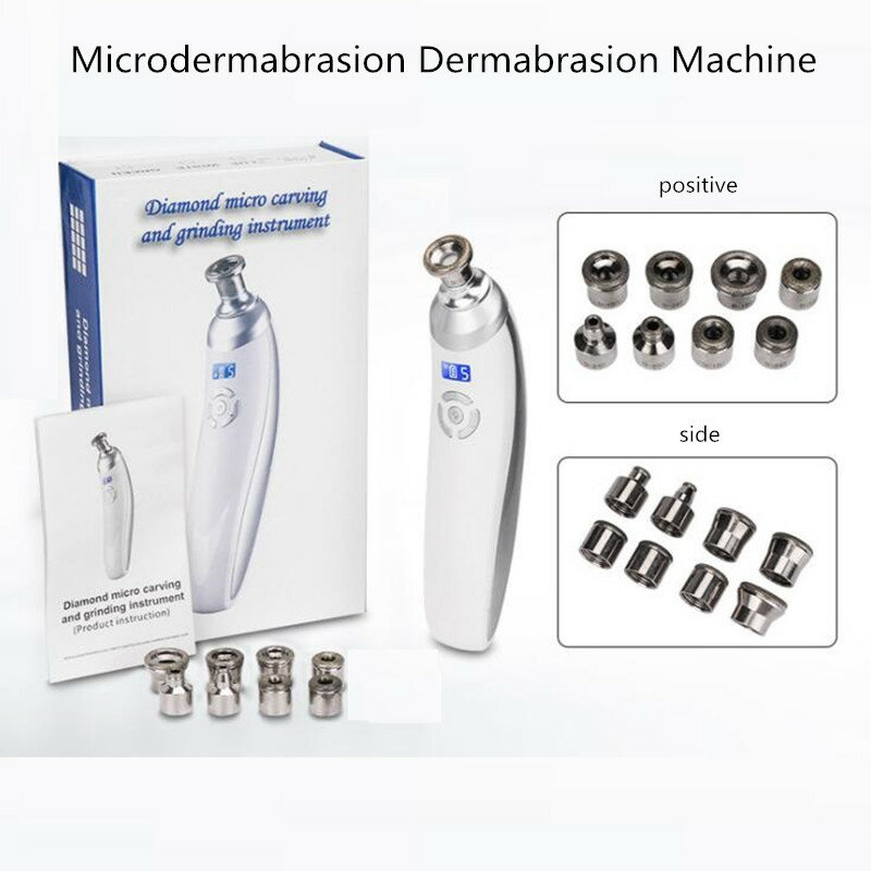 Máquina portátil de microdermoabrasión de diamante para eliminación de espinillas, limpieza de acné, rejuvenecimiento de la piel, herramienta de SPA Facial para el hogar