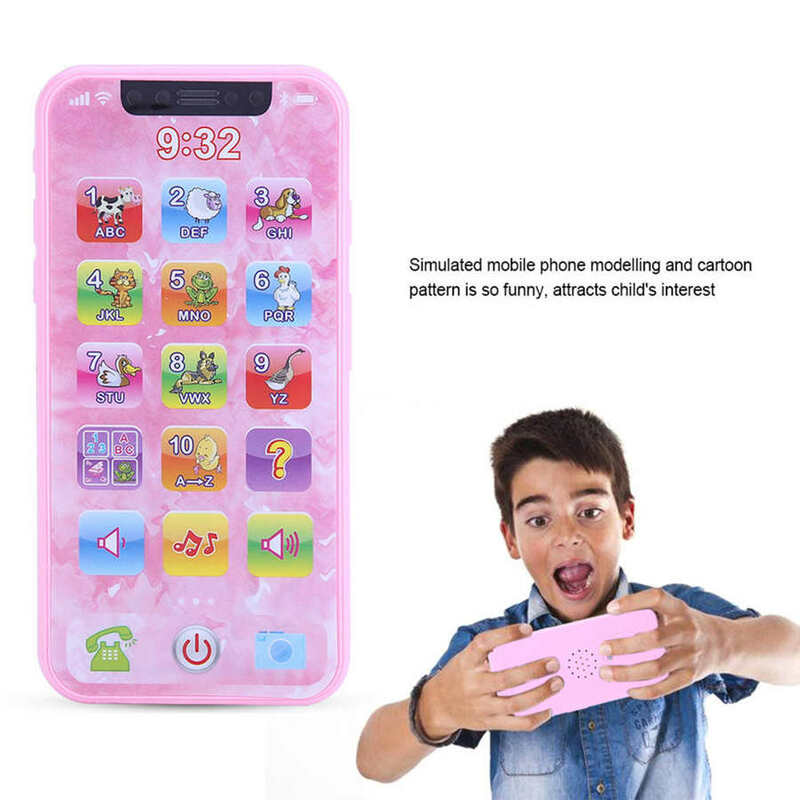 2023 Hot Multifunctional Simulated Mobile Phone Toy Early Educational English/Russian Learning Machine Puzzle Toys