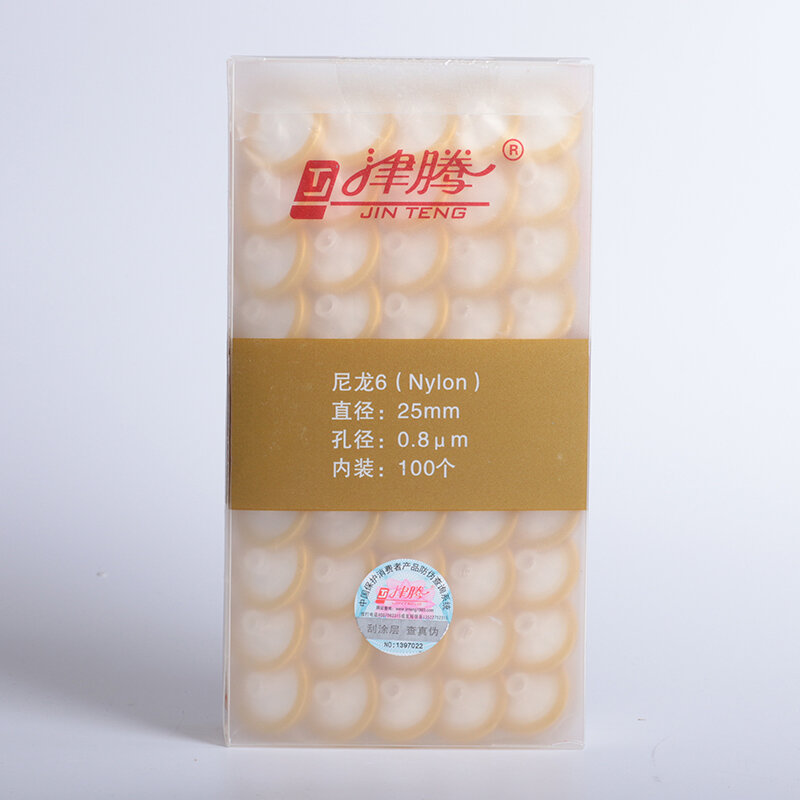 100 teile/los Einweg-13 mm/25mm Nylons pritz filter 0.22/0.45/0,8 um Milli poren membran spritzen filter
