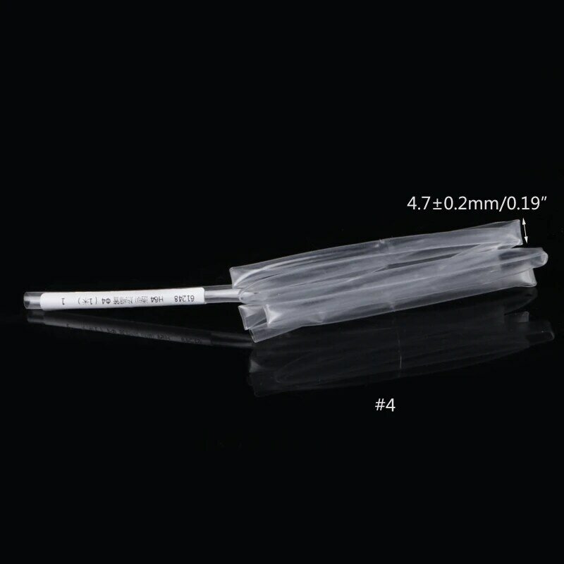 652F 1M 2: 1 Tubo termorretráctil Manga tubo Diámetro 2/3/4/5/6/8/10 mm Envoltura transparente Wi