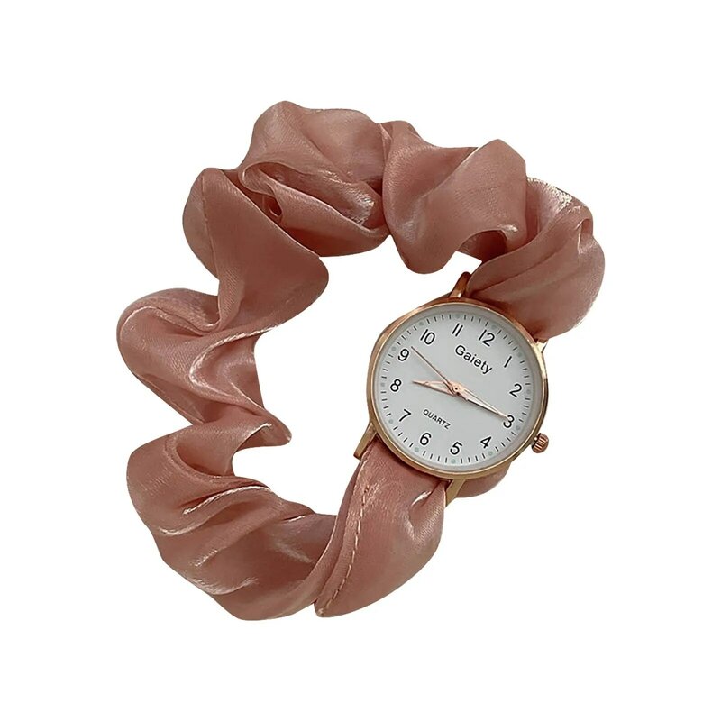 Vrouwen Horloge Creatief Mode Lint Digitaal Horloge Kleine Fee Elegante Persoonlijkheid Meisje Horloge Zonder Sluiting Armband Horloge