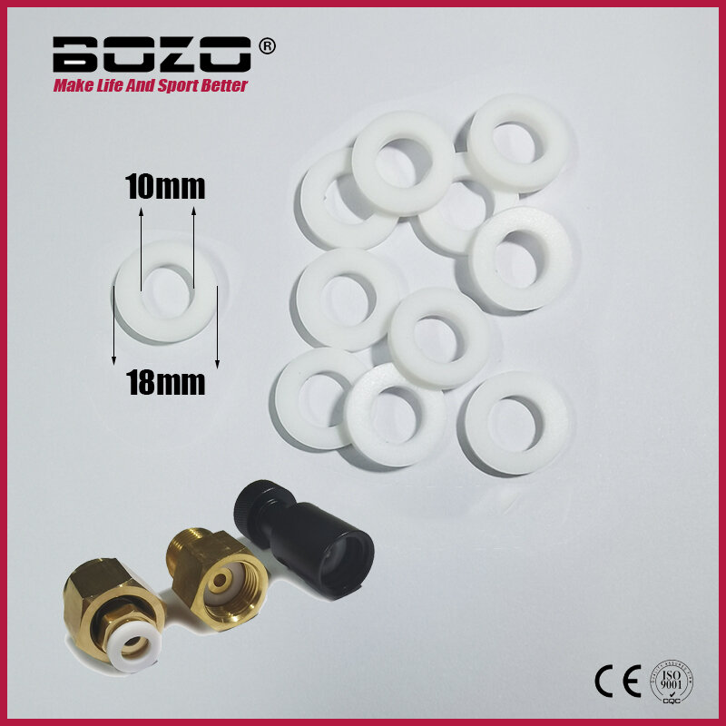 High Pressure PTFE  Washer Gasket Sodastream TR21-4 W21.8 CGA320 G3/4 G1/2 Air Seal Sealing Orings Cylinder Adapter