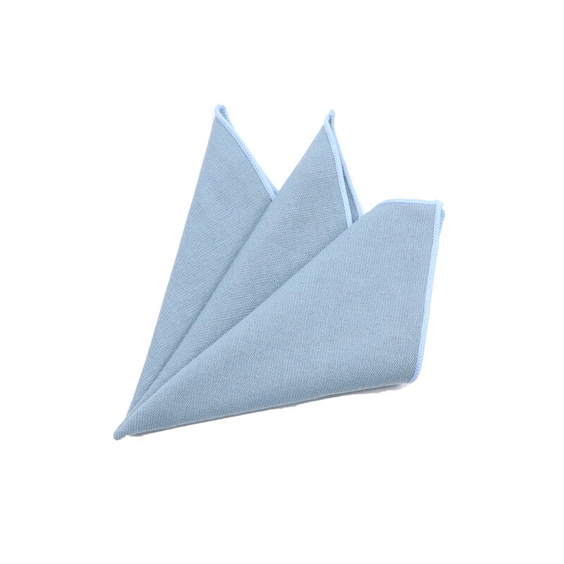 Pañuelo de algodón de Color liso Unisex, rosa y azul de bolsillo Pañuelo cuadrado, pañuelo colorido para el pecho, accesorio de estilo clásico para toalla y pajarita