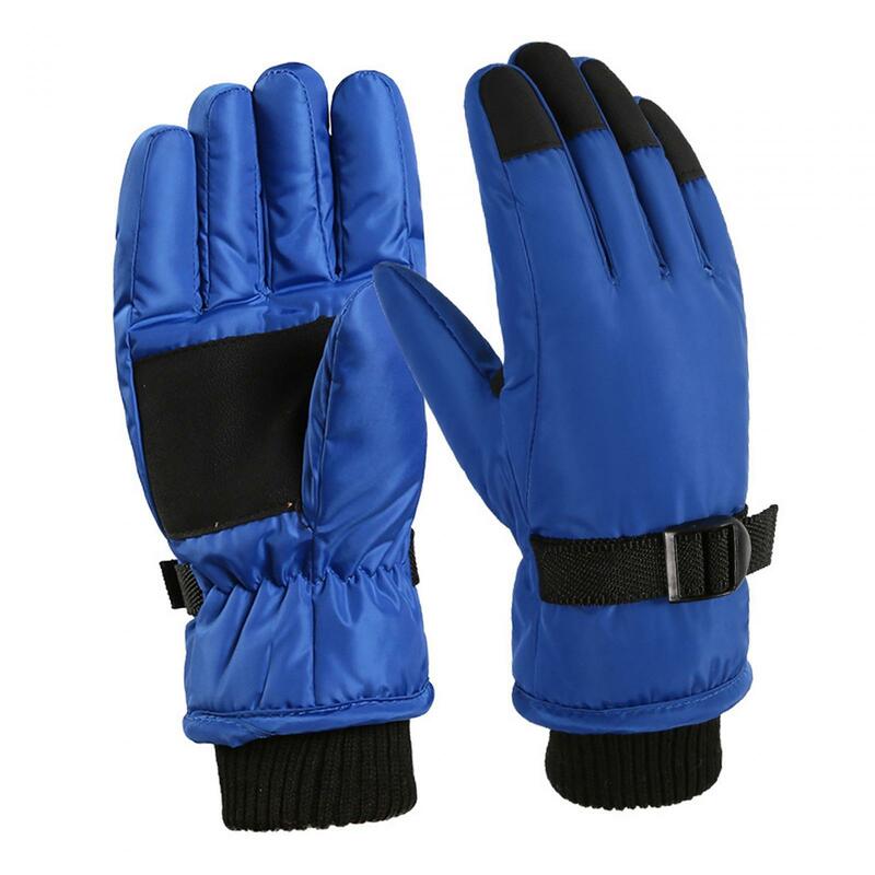 Dzieci zimowe rękawiczki wewnętrzne pluszowe rękawiczki rękawice do zimna pogoda na śnieg rękawice narciarskie dla dzieci dziewczynki chłopcy jazda na rowerze Snowboard