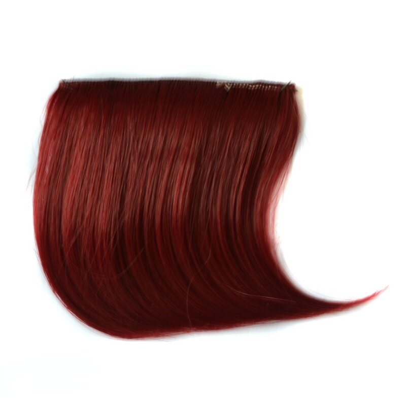 2pcsclip in Haar Pony Haarteil Clip in Haar verlängerungen synthetische Farbverlauf Pony gefälschte Haarteil 12 Farben