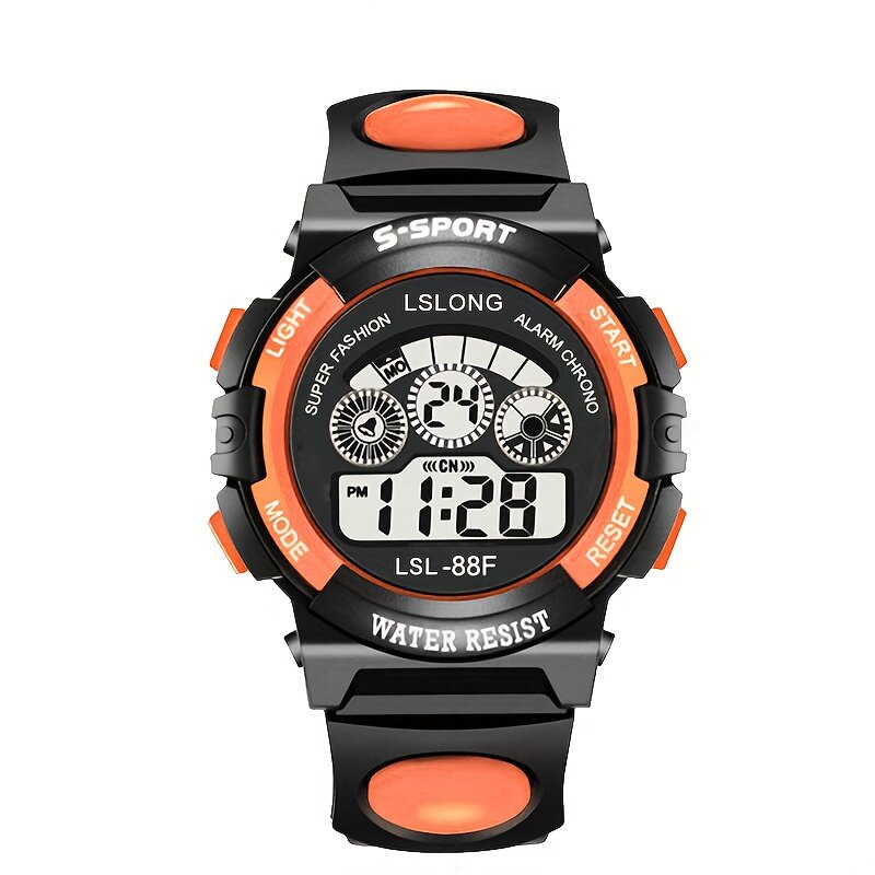 Fashion Casual Luminous Waterproof Drop-proof Electronic Watch For Boys And Girls, Outdoor Sports Party Christmas Birthday Gifts