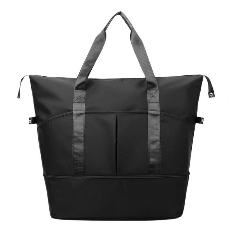 Borsa riutilizzabile con borsa da palestra con capacità di cerniera per il Fitness Yoga con tracolla impermeabile con Design a borsone portatile per esterno