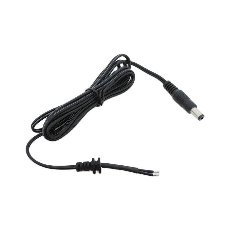 Power Adapter supply Cord DC Male Plug 2pin DC wire Cable 5.5*2.1mm Output for cctv camera laptop charger 150cm repair E1