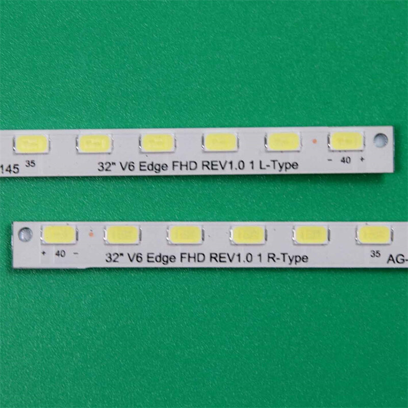 Kits New LED TV's Illumination Bars 32" V6 edge FHD REV1.0 1 L R-Type Backlight Strips For GRUNDIG 32 VLE 2012 6142 C Tapes