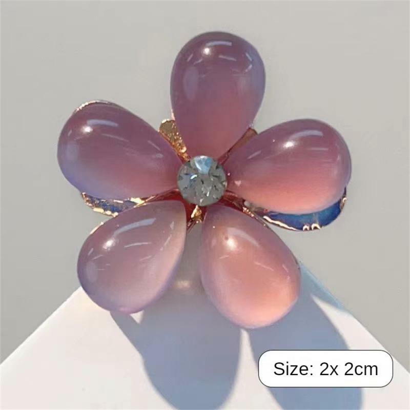 1/3/5SETS Ease Of Use Crystal Flower Hairpin Alloy Clothing Accessories Fashion Accessories Rhinestone Hairpin Girl