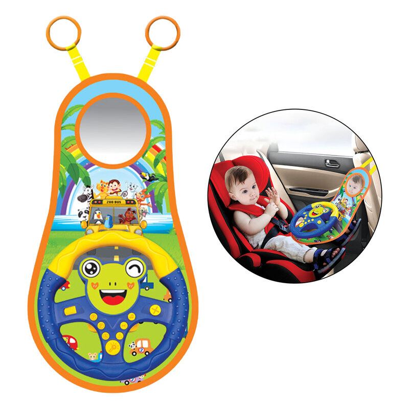 Volante de juguete Musical para bebé, asiento de coche de simulación, juguetes para desarrollar la imaginación, regalos para niños pequeños