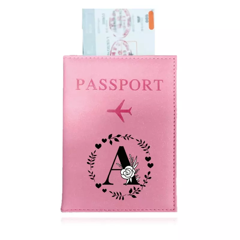 Passport Cover Waterproof Travel Passport Sleeve Business Passport Holder ID Cover Garland Letter Series