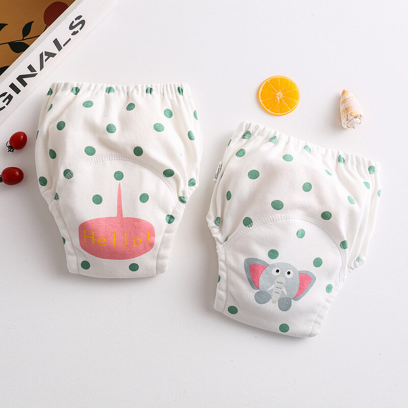 Koreański styl śliczne bawełniane dziecięce wodoodporne spodnie treningowe nowe pielucha dla niemowląt niemowlęce zmywalne szorty majtki pieluchy zmiana bielizny