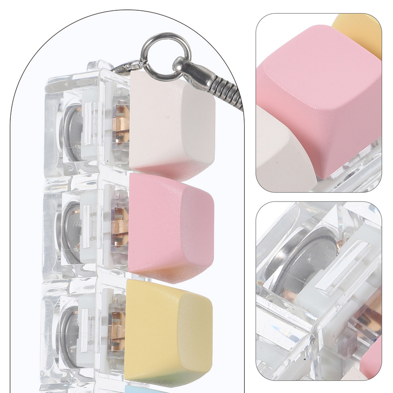 Portachiavi tastiera Tester di decompressione Decor Fidget Toys decorazioni per ornamenti catena pendente appesa