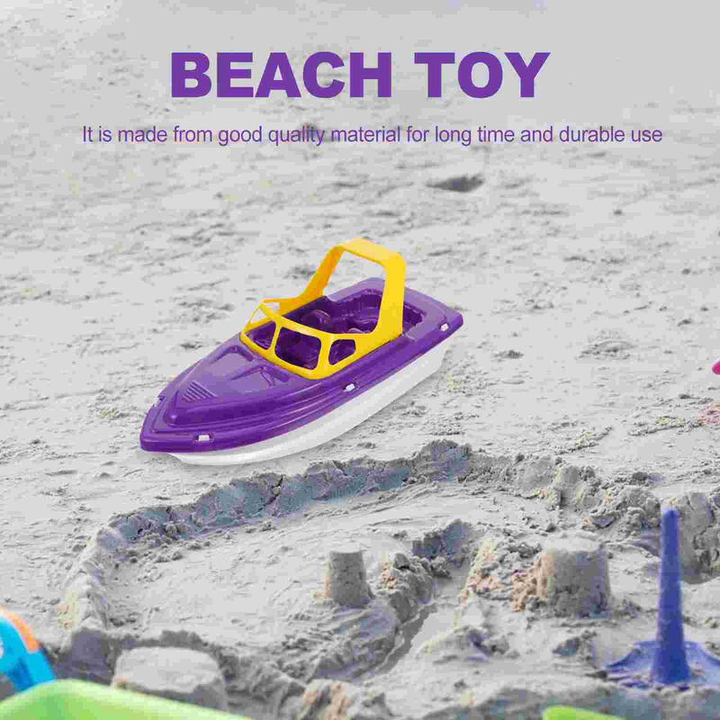1Pc Peuter Plastic Raceboot Kids Strandspeelgoed Interessant Kids Douche Baden Kinderen Strandspeelgoed
