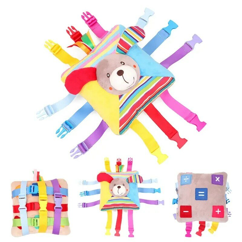 Базовая тренировочная игрушка для детей, детская игрушка для доски, сенсорная подушка с пряжкой, игрушки для детей, обучающий подарок