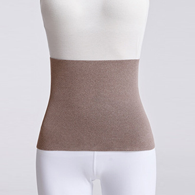 Paño de algodón elástico Unisex, soporte térmico para cintura, calentador de presión para Abdomen y espalda, ropa interior, soporte para bolsa de estoma, Invierno