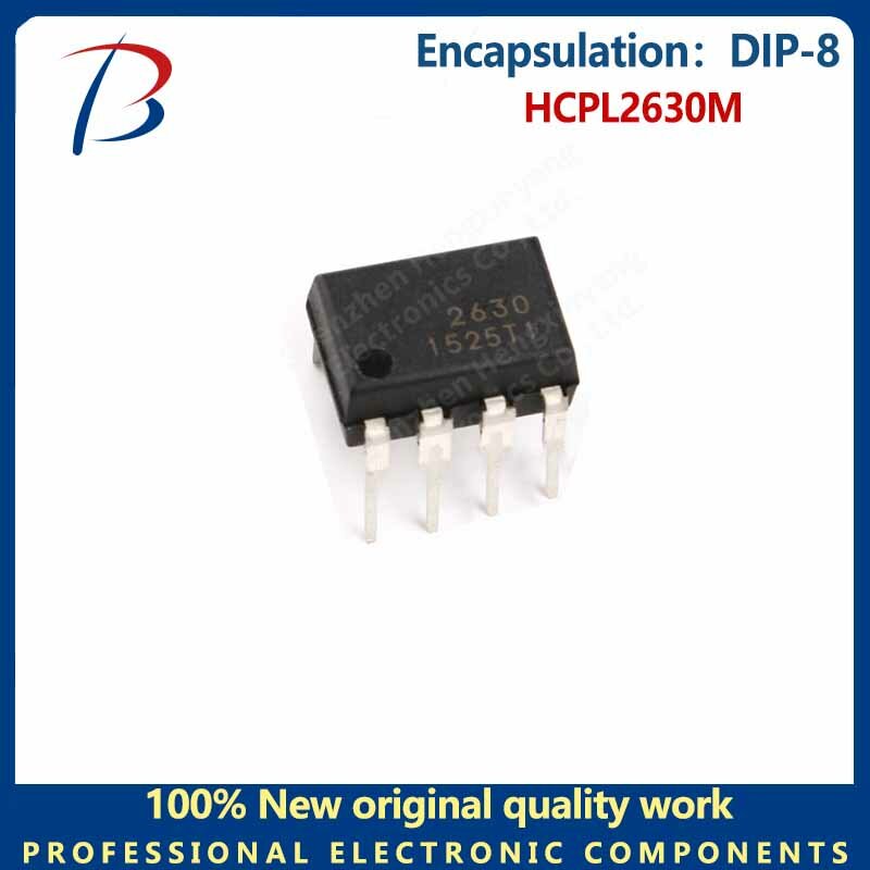 10pcs  HCPL2630M in-line DIP-8 high-speed optocoupler chip
