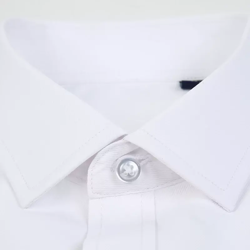 Camicia sociale da ufficio formale da uomo a righe Soild Casual Basic Single Patch Pocket camicie eleganti a maniche lunghe