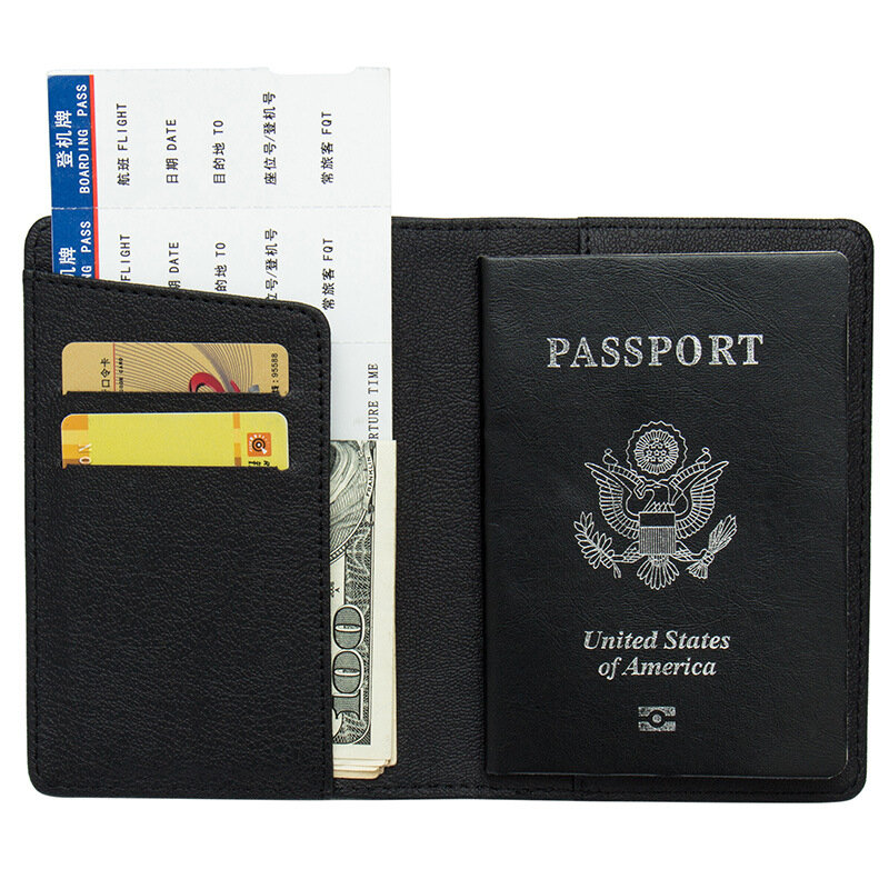 Couverture de Passeport du Mexique en Cuir Synthétique, Porte-Carte de Protection pour Document de Voyage, pour Homme et Femme