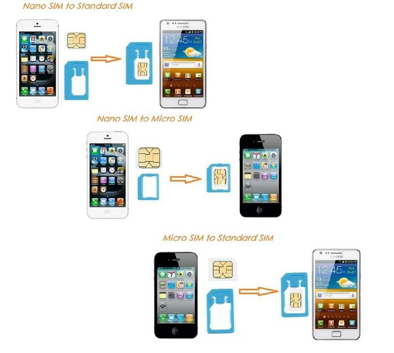 Universal Mini SIM Card Adapter, Storage Case Kits para Nano Micro SIM Card, Memory Card Holder, Cover Case, 5 em 1