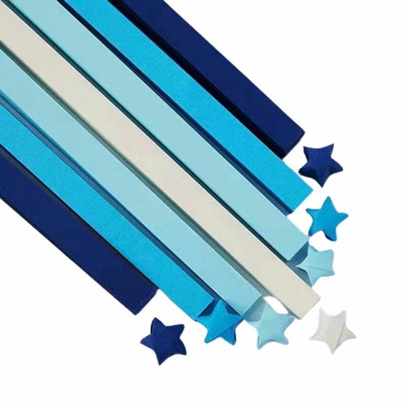 Dekoracja papier dekoracyjny papier pakowy dwustronna gwiazda na szczęście Diy rękobred Make Origami Stars paski papieru dekoracja domu