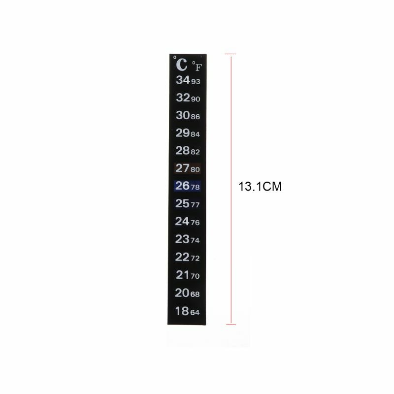 Aquarium Thermometer Sticker Vis voor Temperatuur Brouwen Thermometer Strip Lijm voor Opslag voor Wijnpot Dropship
