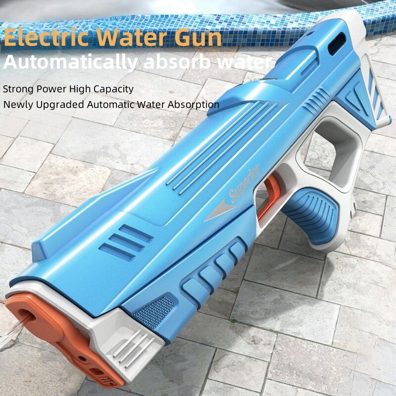 Electric Water Gun Children Automatic Water Charging High Capacity Bursts Toy Gun Summer Beach Outdoor Fight Fantasy Game