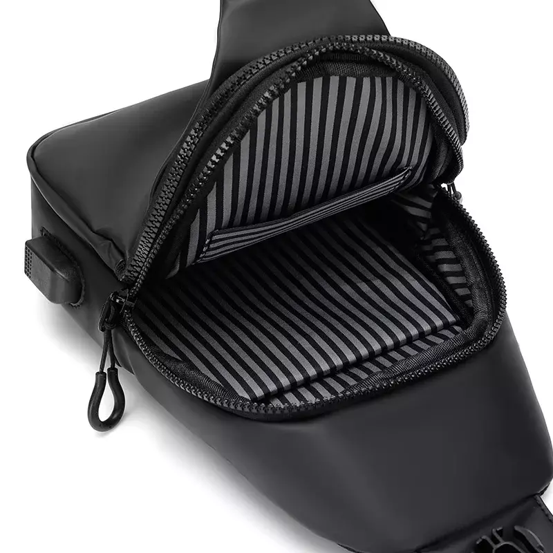 Neue Outdoor-Umhängetasche mit großer Kapazität Herren Brusttasche Mode einfache Modetrend Umhängetasche