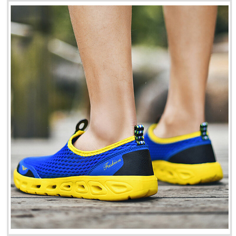 2024 Big Size 48 47 Summer Sports Outdoor Couple's Creek Tracing Shoes Breathable Water Wading Shoes for Men Women Mesh Shoes