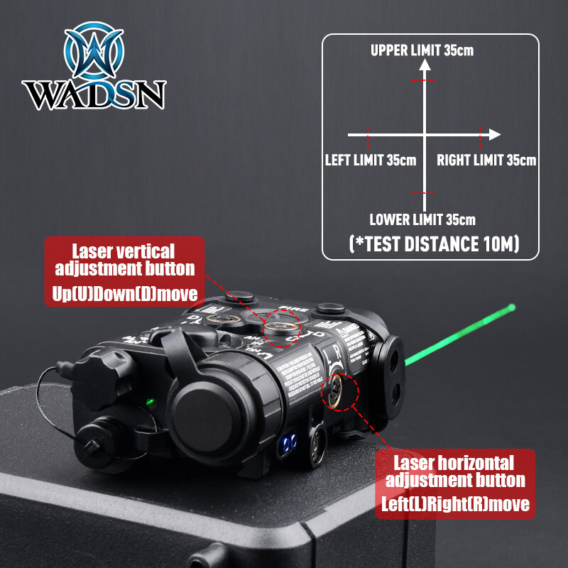 WADSN Airsoft Taktische L3-NGAL Metall High Power Rot/Grün/Blau IR Laser LED Strobe Taschenlampe 150lm Mit Dem Ziel EINE/PEQ15 Waffe Licht