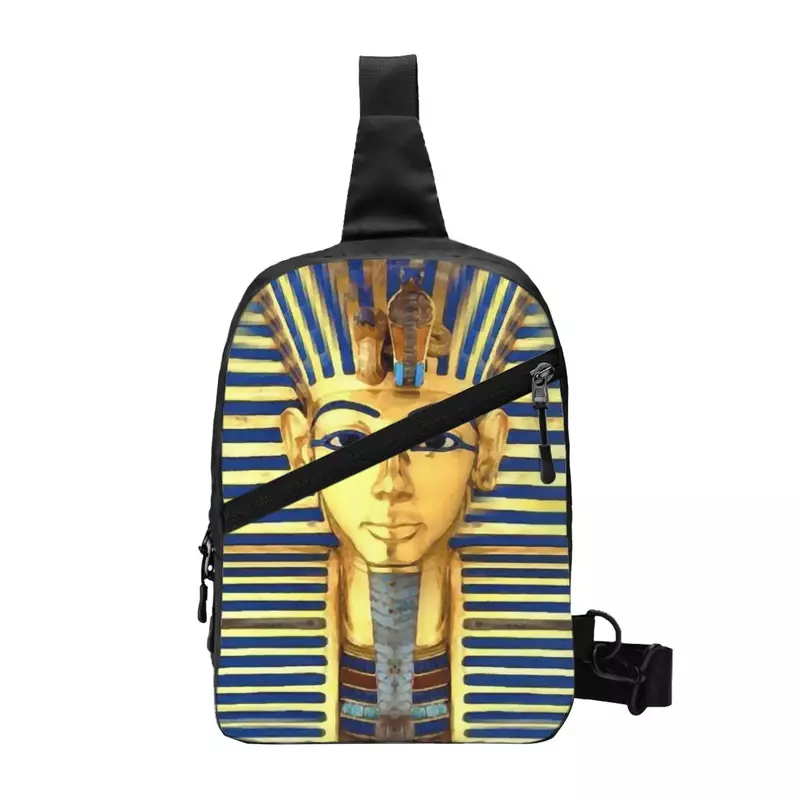 Casual Ancient Egyptian Hieroglyphs Crossbody Sling Backpack Men Egypt Symbol Shoulder Chest Bags for Travel Cycling