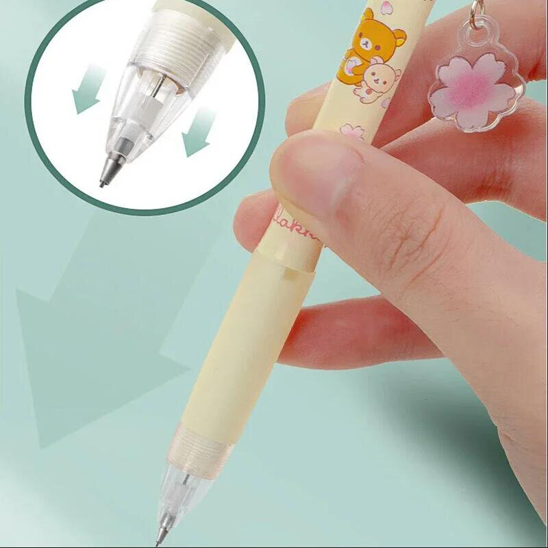 귀여운 곰 2B 자동 연필, 0.5/0.7mm, 기계식 연필, 카와이 문구, 어린이 선물, 쓰기 도구, 학교, 사무실 프레스 펜