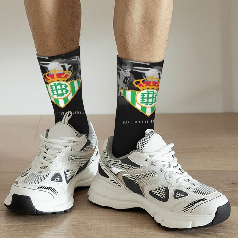Real Betis Socks Harajuku Sweat Absorbing Stockings All Season Long Socks Accessories for Unisex Gifts